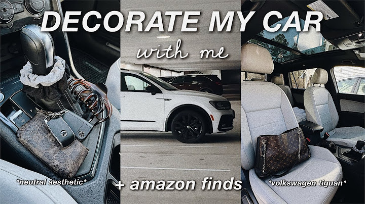 DECORATE & ORGANIZE MY CAR WITH ME + AMAZON FINDS! | Volkswagen Tiguan ♡
