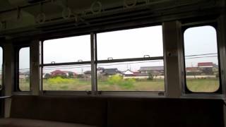 山陽本線　長府～小月　105系　　MT55Aの超爆走の走行音と車窓