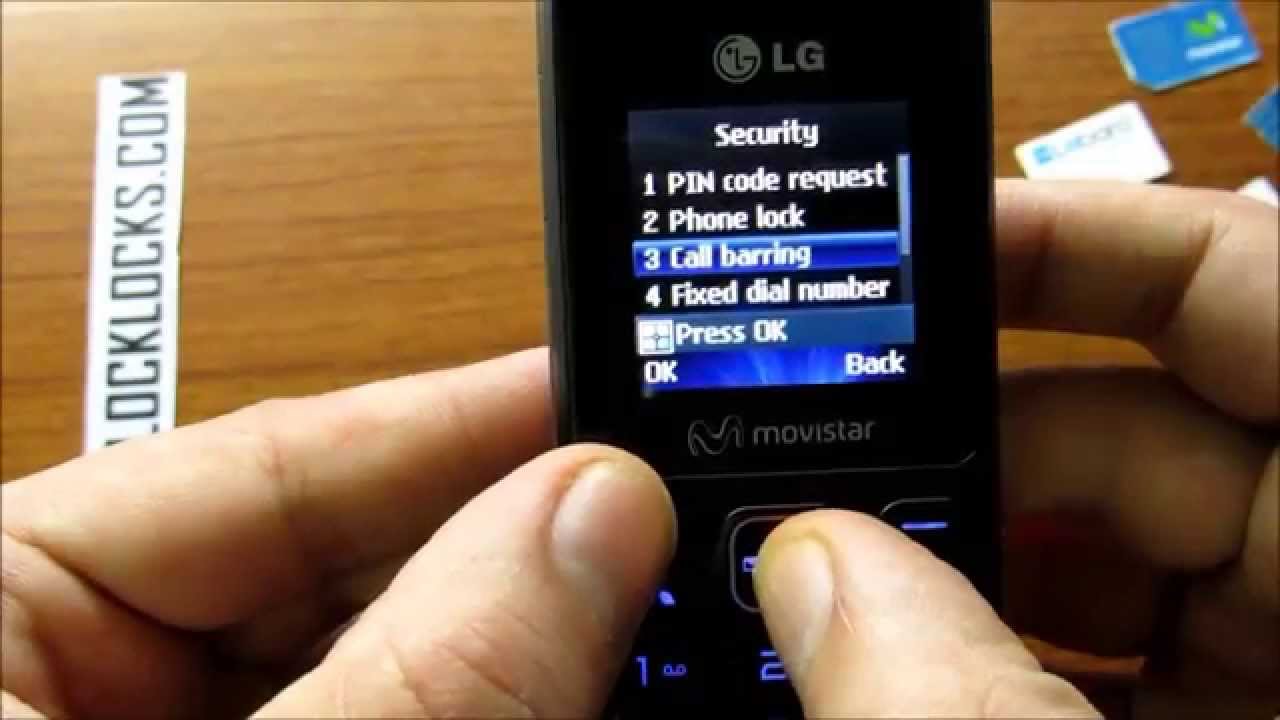 How To Unlock LG A100 by Unlock Code From UnlockLocks.COM - YouTube