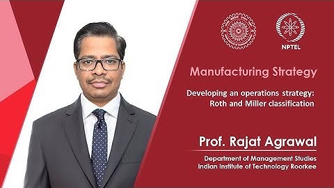 Developing an Operations Strategy : Roth and Miller Classification