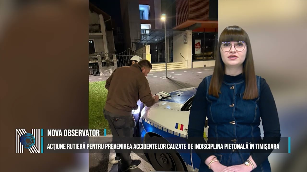 Acțiune rutieră pentru prevenirea accidentelor cauzate de indisciplina pietonală în Timișoara