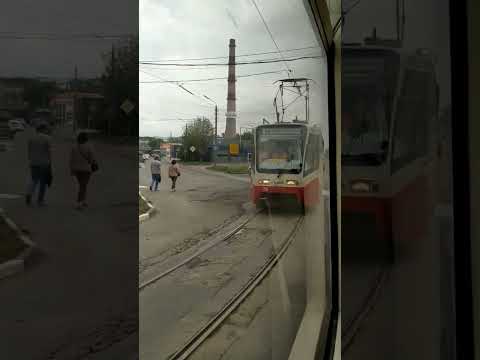 Встречный трамвай 71-619КТ (КТМ-19) г. Тула