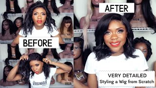 This is a step by tutorial on how to style glueless wig after wash. in
video we styled the peruca super girl. used tvhf make up kit ...