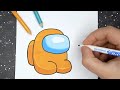 How to Draw AMONG US Mini Game Character