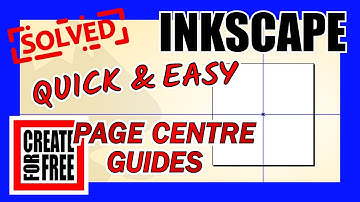 Page Centre Guides Inkscape