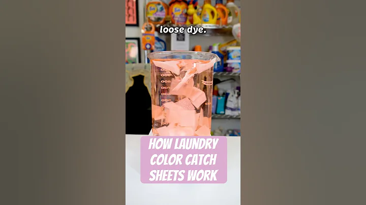 How Laundry Color Catch Sheets Work #laundry