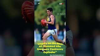 Fans OUTRAGED After Shocking AFL Showdown Incident #aussiesportshub #afl #footyfans