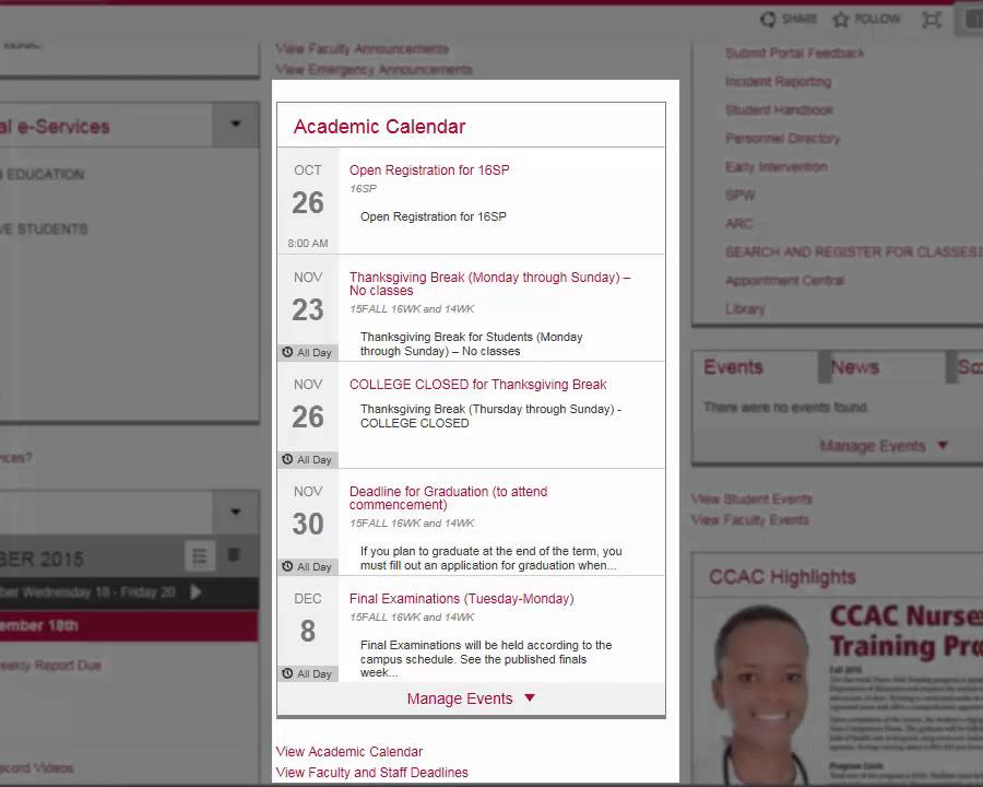 Myccac MyCCAC Portal: Web Parts - Employees - YouTube