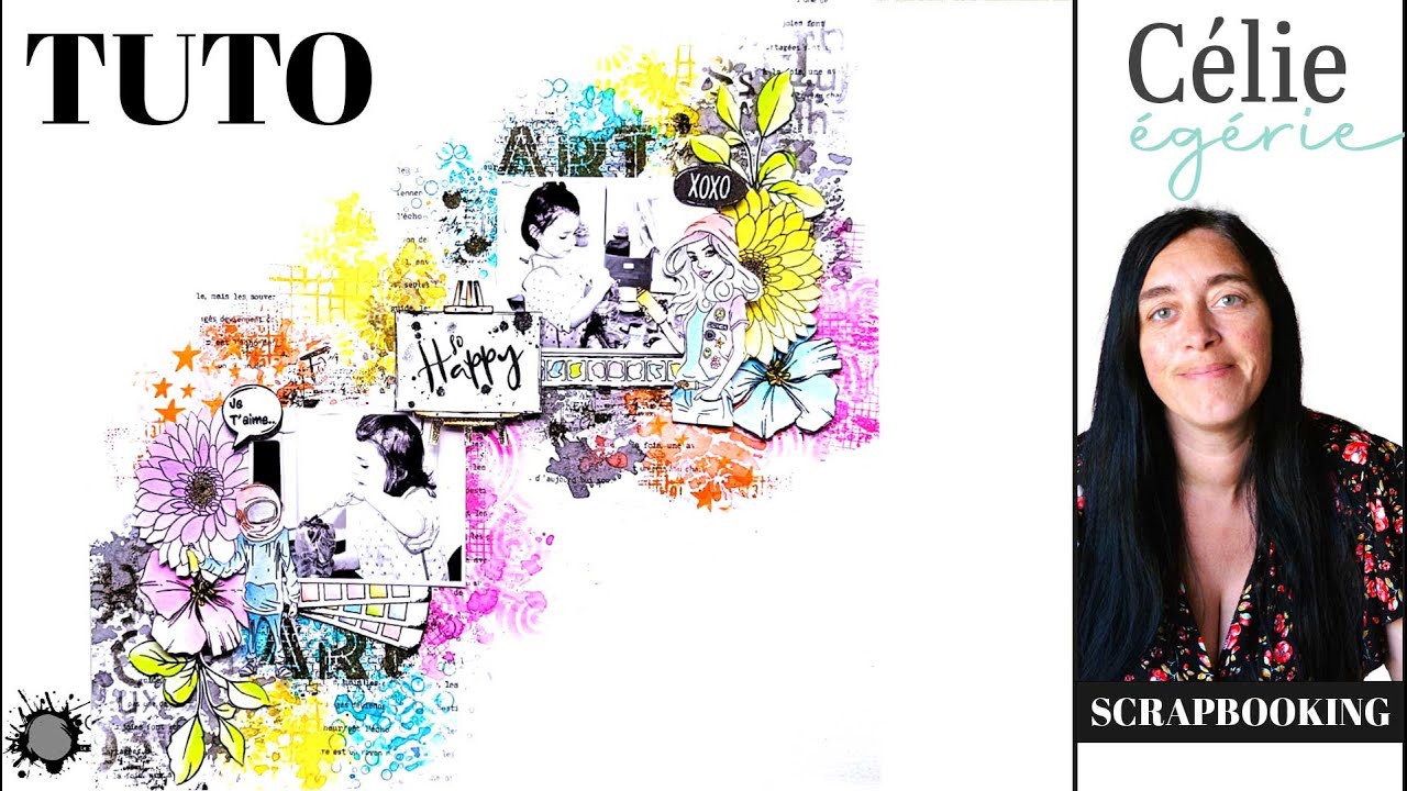 Création de Pages 30x30 Style Urban Art avec Célie – Tutoriel Scrapbooking Complet