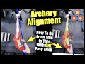 How to get into better alignment  archery full draw alignment