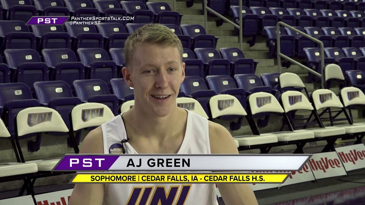 A.J. Green - UNI Basketball, sophomore guard '19-'20
