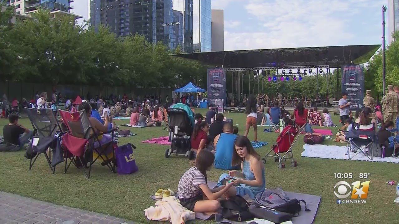 Klyde Warren Park Celebrates Fourth Of July With Large Event, Fireworks