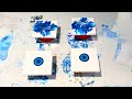 #115 - Take 2 on coasters & Juno! | Acrylic Pouring | Fluid Painting | Dutch Pour