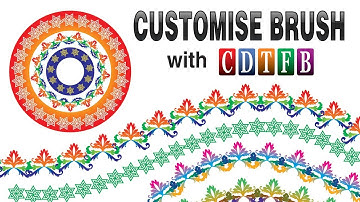 Create Customize Brush in corel draw x7 with: cdtfb
