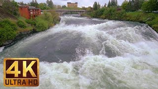 1 Hour - 4K (Ultra HD) Relax Video | Spokane Falls, Riverfront Park, Spokane, Eastern Washington