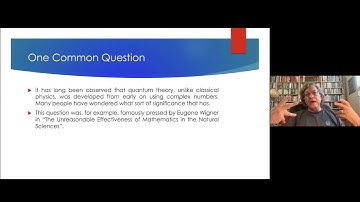 Tim Maudlin --  Fundamental Dynamics for Quantum Theory: Why Complex Numbers?