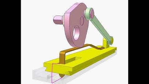 Cam and crank slider mechanism 1480p