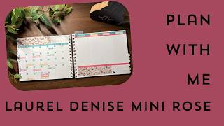 July 2026 | Laurel Denise | Mini Rose | Work Planner | Plan With Me