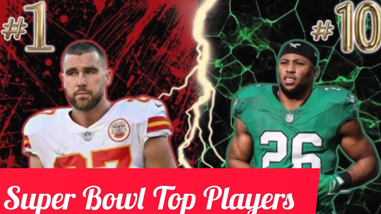 Top 10 trending players from the NFL Super Bowl LVIII season (2024), based on their performances