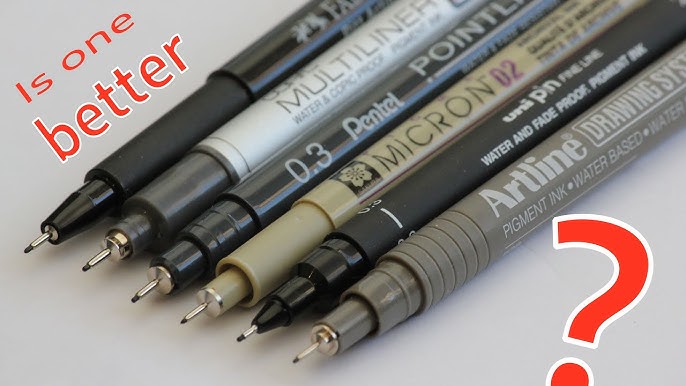 GN 8050 Refillable Micron Pen Black Ink Fineliner Waterproof