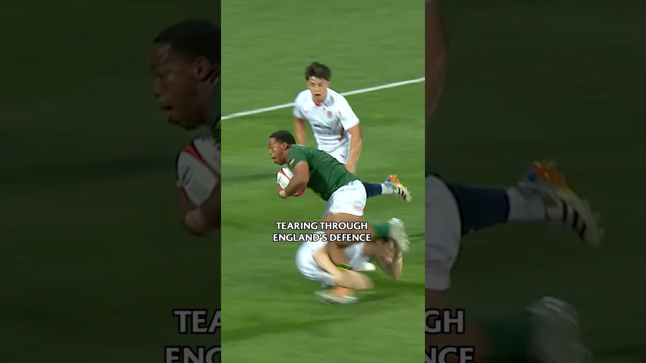 Yaqeen Ahmed PLOUGHS over the line 🚂 #JuniorWorldChampionship #RSAvENG