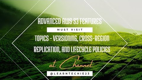 AWS S3 Fundamentals: Versioning, Cross-region replication -Session 6 #aws #s3 #youtube
