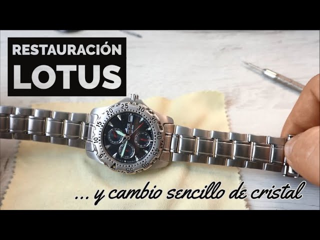 Restauración reloj Lotus: y un sencillo cambio de cristal - YouTube