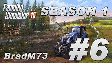 Farming Simulator 15 - Season 1 - Episode 6 - Dog Farts, Deliveries and Log Chasing!!