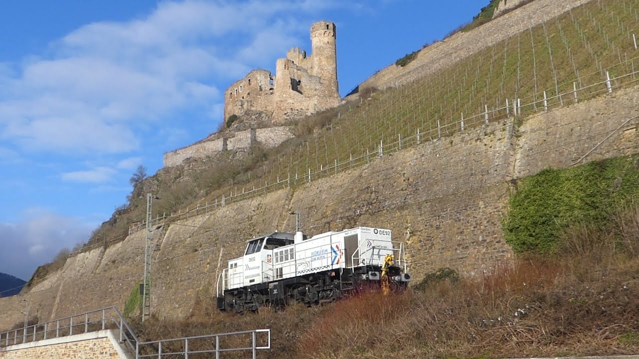 Live 🔭 unter Burg Ehrenfels 😉 Rechte Rheinseite 📹 11.1.2025