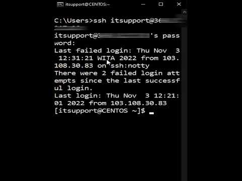 SSH using windows 10 command prompt