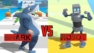 fit 2 fat SHARK vs ROBOT in game fit 2 fat gameplay new level.. screenshot 2