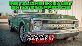 Ls Swapped C10 gets new Exhaust