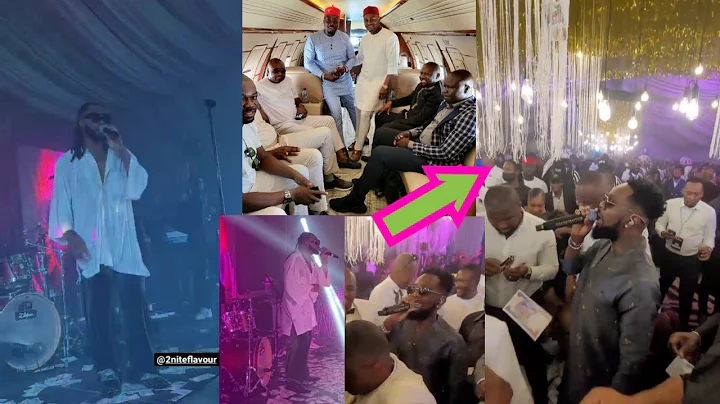 Igbo Billionaires Rain Money At Obi Cubana Friend 40th Birthday As Patoranking & FLavour Storm Abuja