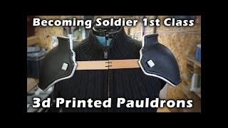 3d Printed Soldier Pauldrons Costume Piece
