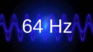 64 Hz Clean Pure Sine Wave B Test Tone Frequency