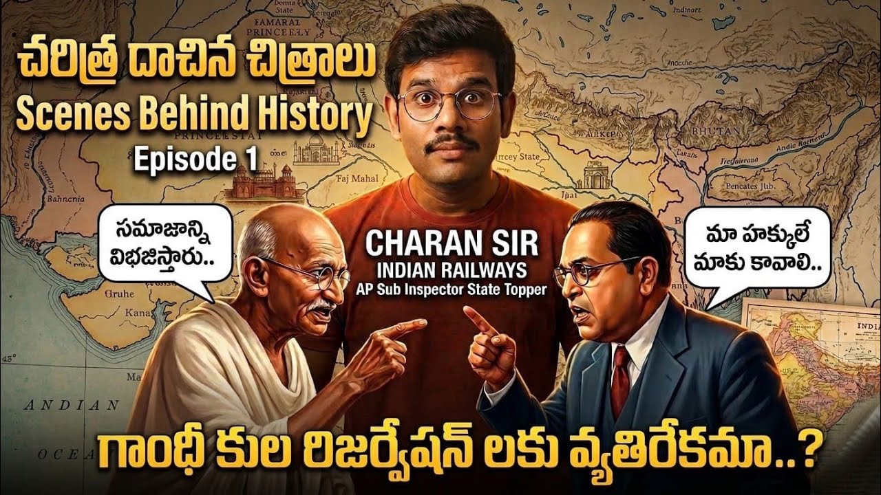 గాంధీ కుల రిజర్వేషన్లకు వ్యతిరేకమా? | Gandhi vs Ambedkar Clash Explained | Scenes Behind History Ep1