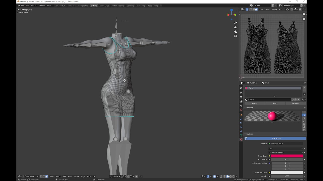 3) Multiple Materials Blender Maitreya Bento Buddy Second Life