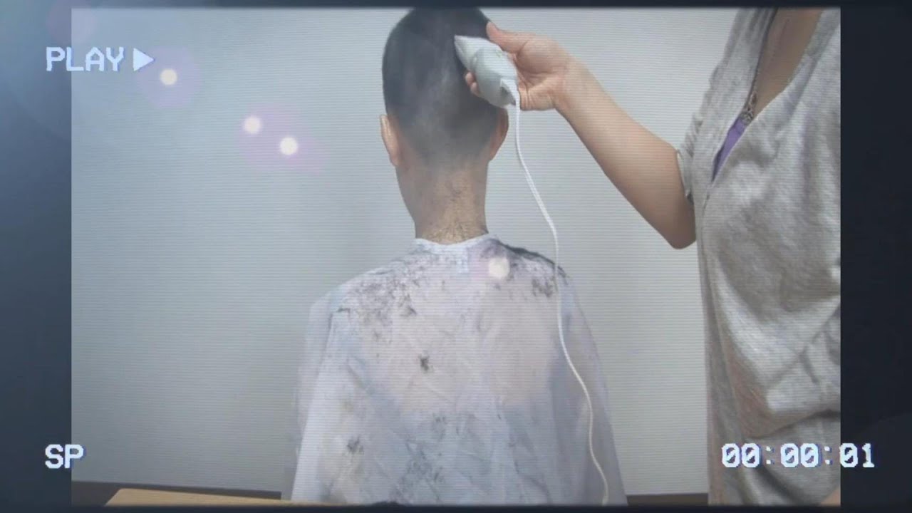 20250413 japanese girl selfcut head shave highlight ,full version membership