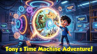 Tony’s Time Machine Adventure! ⏳🚀| Time Travel, Past &amp; Future Exploration, History Learning for Kids