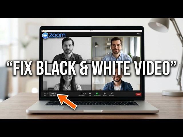 How to Fix Black and White Video on Zoom | Easy Camera Fix - YouTube