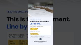 Accessibility Conformance Record Explained Line by Line: What an Inspector Reads