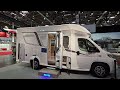 One of the most ingenious 2024 motorhomes.  Short with huge washroom and dressing area. Notin Vera.
