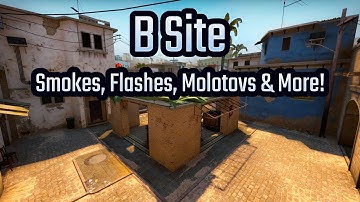 CS:GO - Controlling the Mirage B Site (Smokes, Flashes, Molotovs & More!)