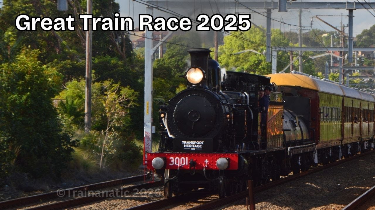 Sydney's Great Train Race 2025! - YouTube