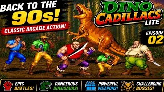 Back to the 90s 🦖 | Dino Cadillacs Lite Gameplay | Classic Arcade Beat 'Em Up @GameToGame247  screenshot 3