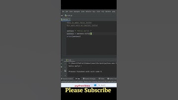 Capitalize first letter in each word using #python #pythonvibes #pythonic @pythonvibes_ #shorts