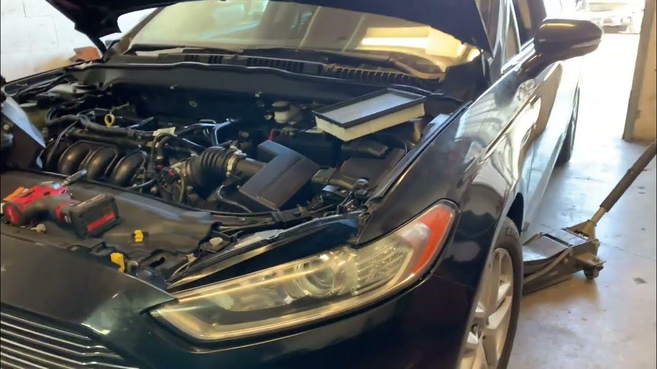 Transmission service and level 2013 Ford fusion - YouTube