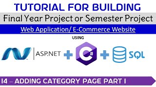 14 - Adding Category Part 1 #project #visualstudio #admin #dashboard #finalyearproject #category News