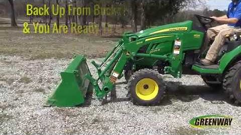 Removing Bucket from 2025R with 120R Loader