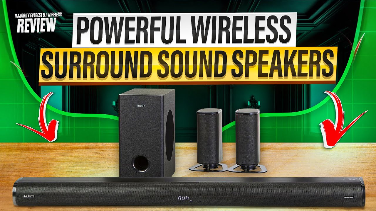 САМЫЙ МОЩНЫЙ беспроводной 5.1-канальный объемный звук | Обзор Majority Everest 5.1 Surround Sound